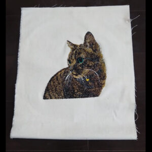 【制作着手金】猫の立体刺繍アート・オーダー申込(兼・受付証)